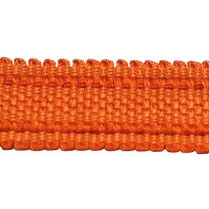 Samuel & Sons 12 Y 1/2" Strata Gimp 16 Tangerine Orange Woven Border Braid Tape